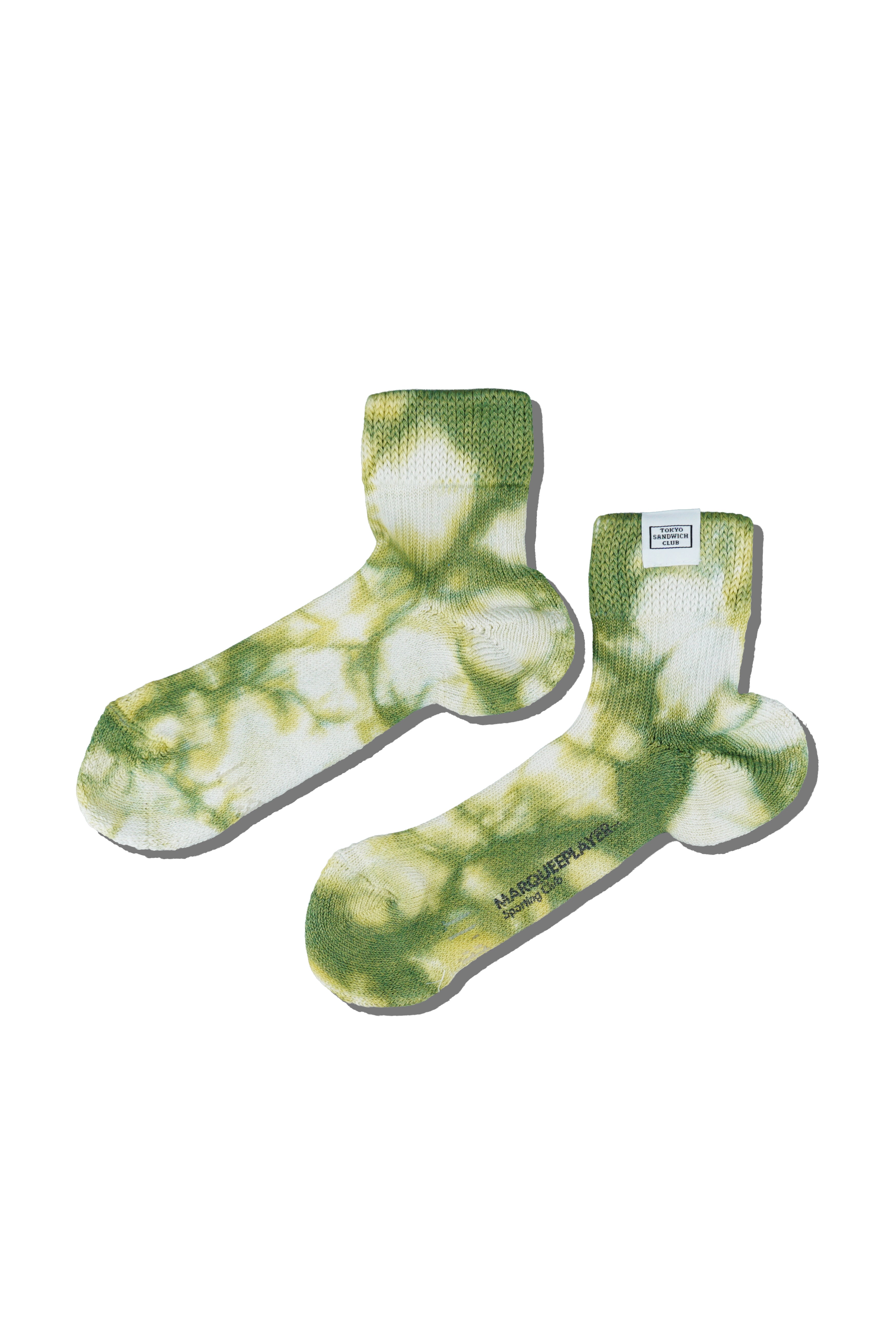 “TSC x MARQUEE PLAYER” Hybrid rib socks 3/4 “Made In Japan” MATCHA