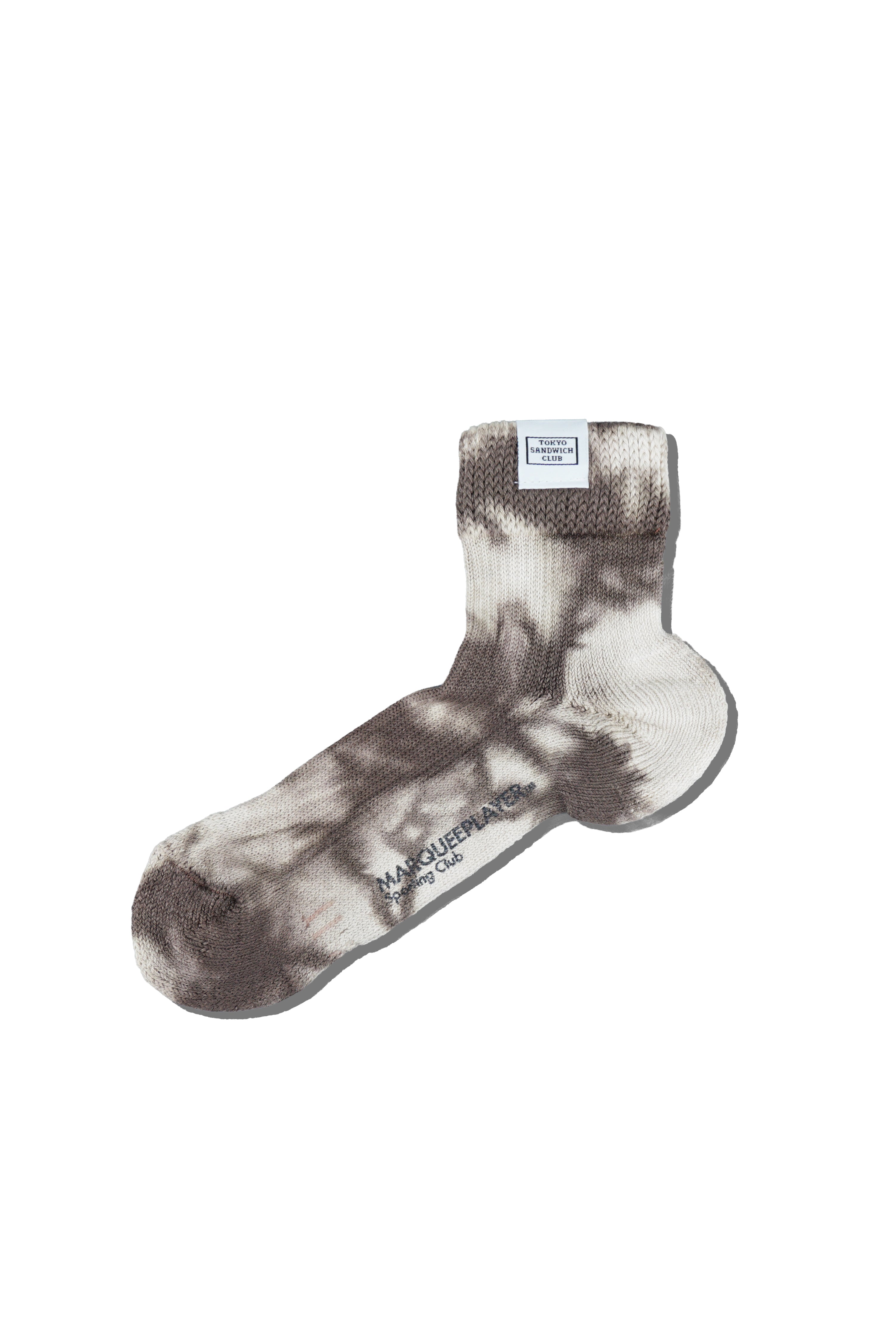 "TSC × MARQUEE PLAYER" Hybrid rib socks 3/4 “Made In Japan” ESPRESSO