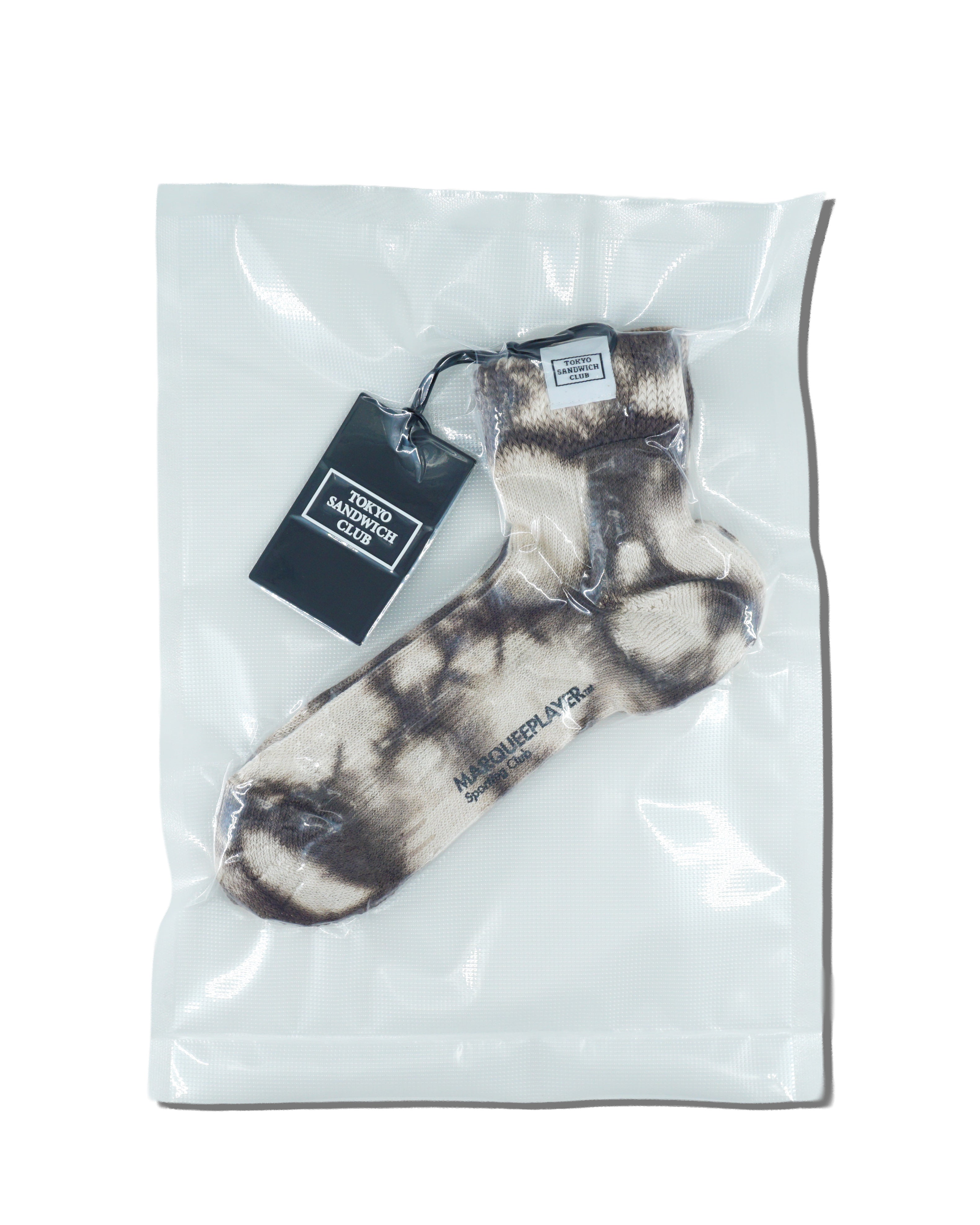 "TSC × MARQUEE PLAYER" Hybrid rib socks 3/4 “Made In Japan” ESPRESSO
