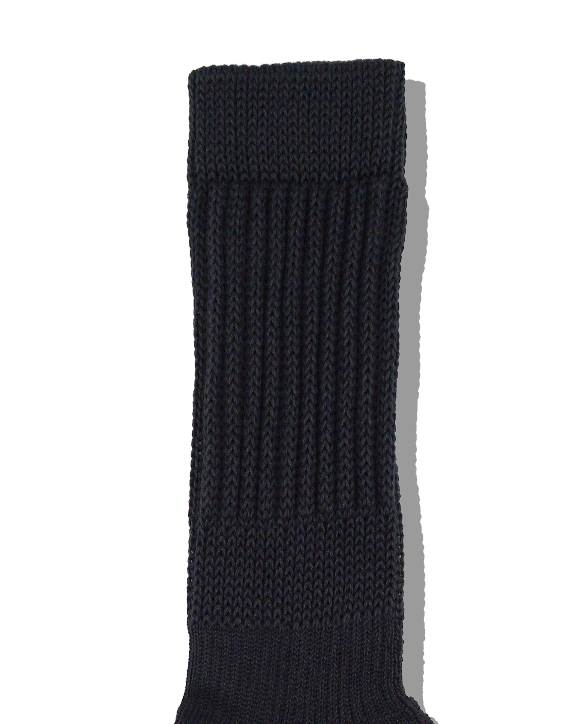 Hybrid rib socks "Made In JAPAN"charcoal
