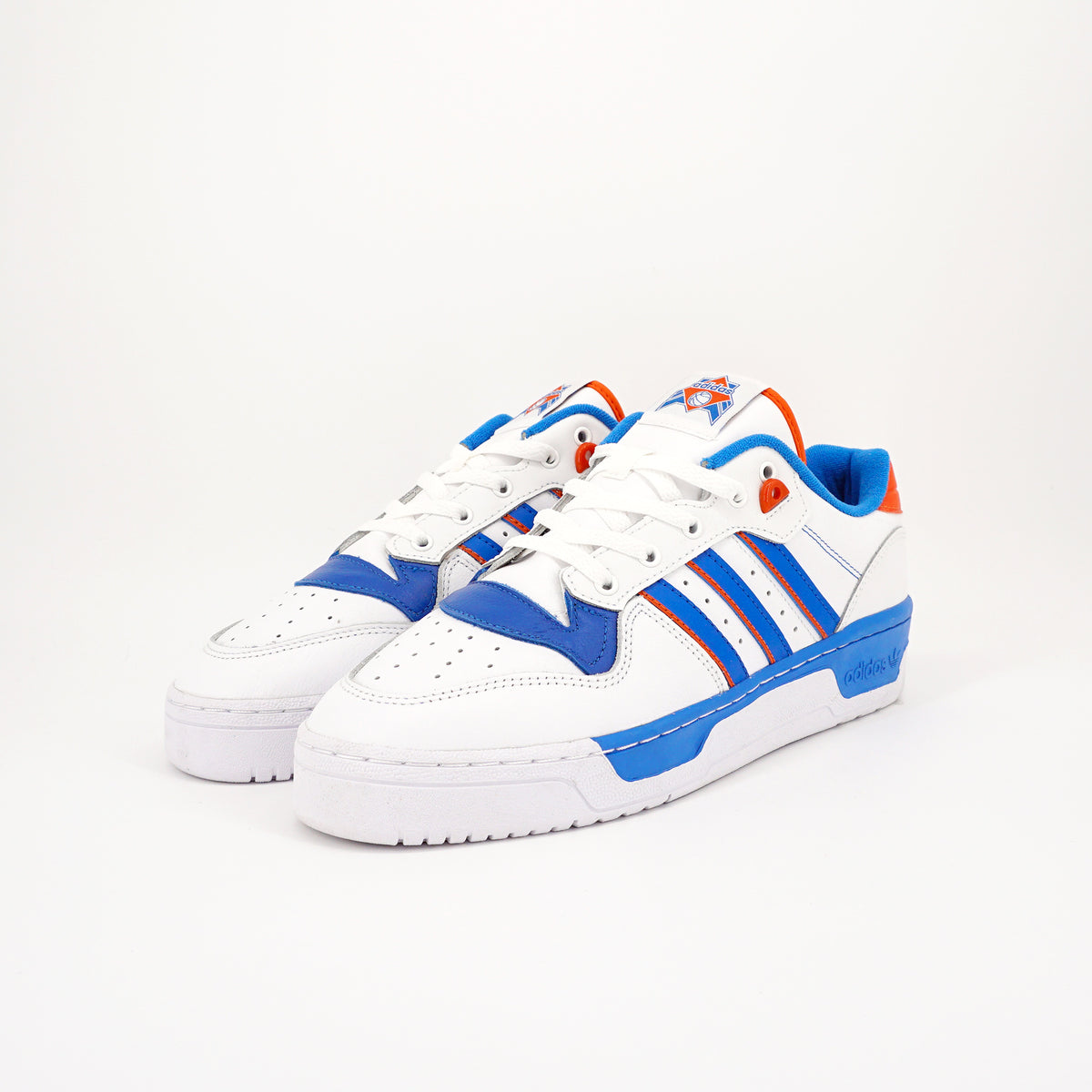 adidas Rivalry Low White Blue Orange KNICKSカラー 28cm