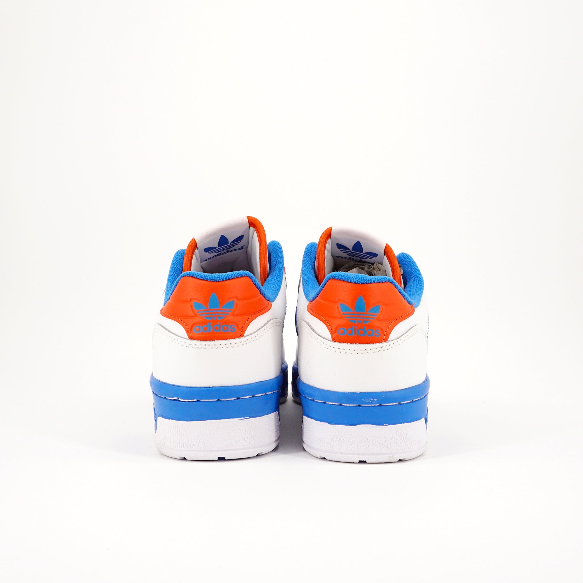 adidas Rivalry Low White Blue Orange KNICKSカラー 28cm