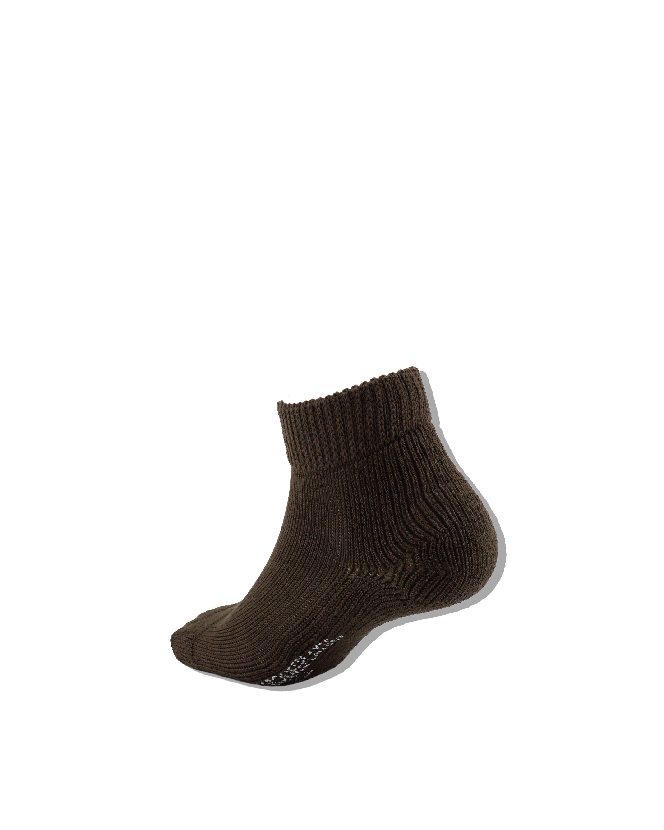 Hybrid rib socks SS "Made In JAPAN" dark brown