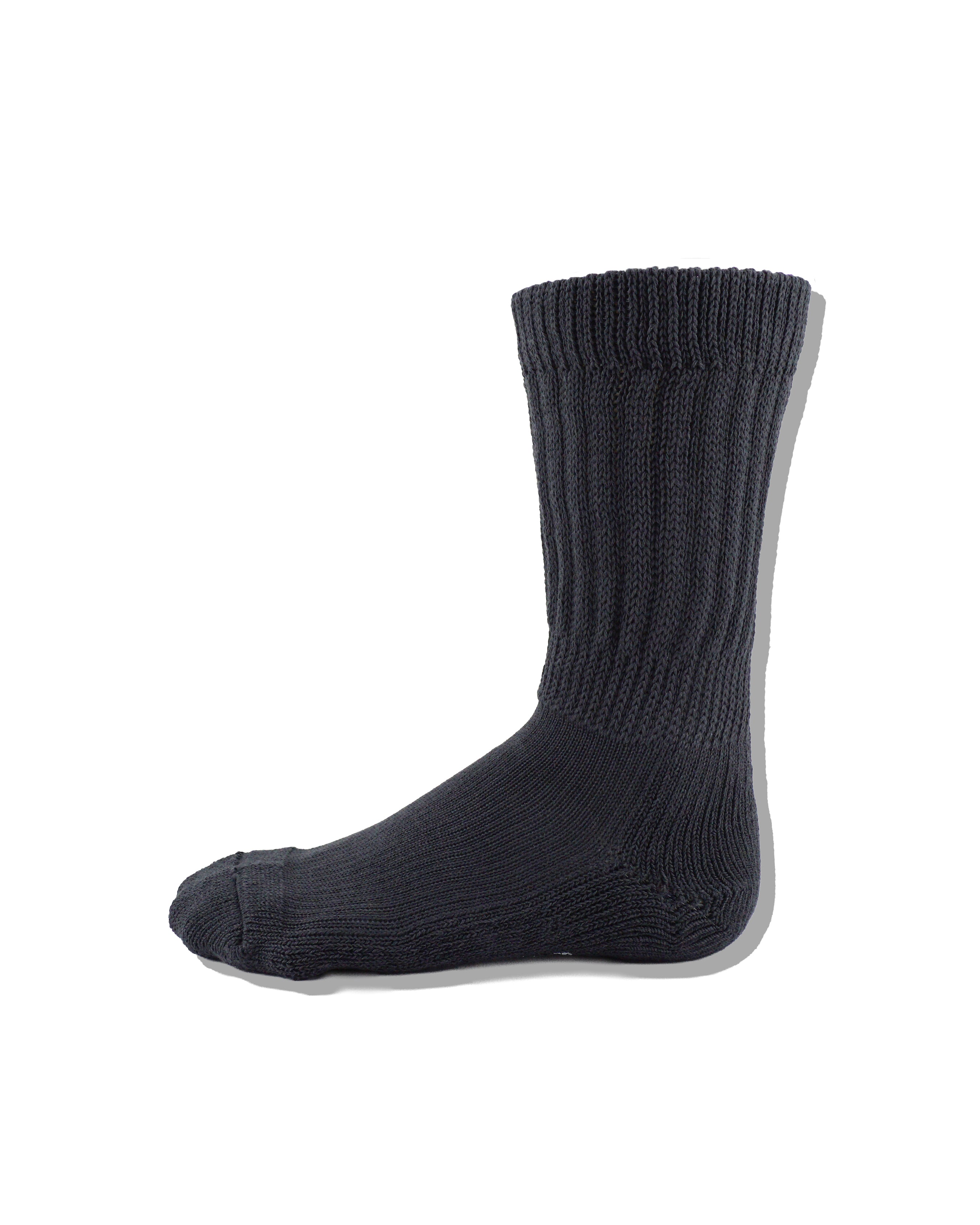 Hybrid rib socks  "Made In JAPAN"charcoal