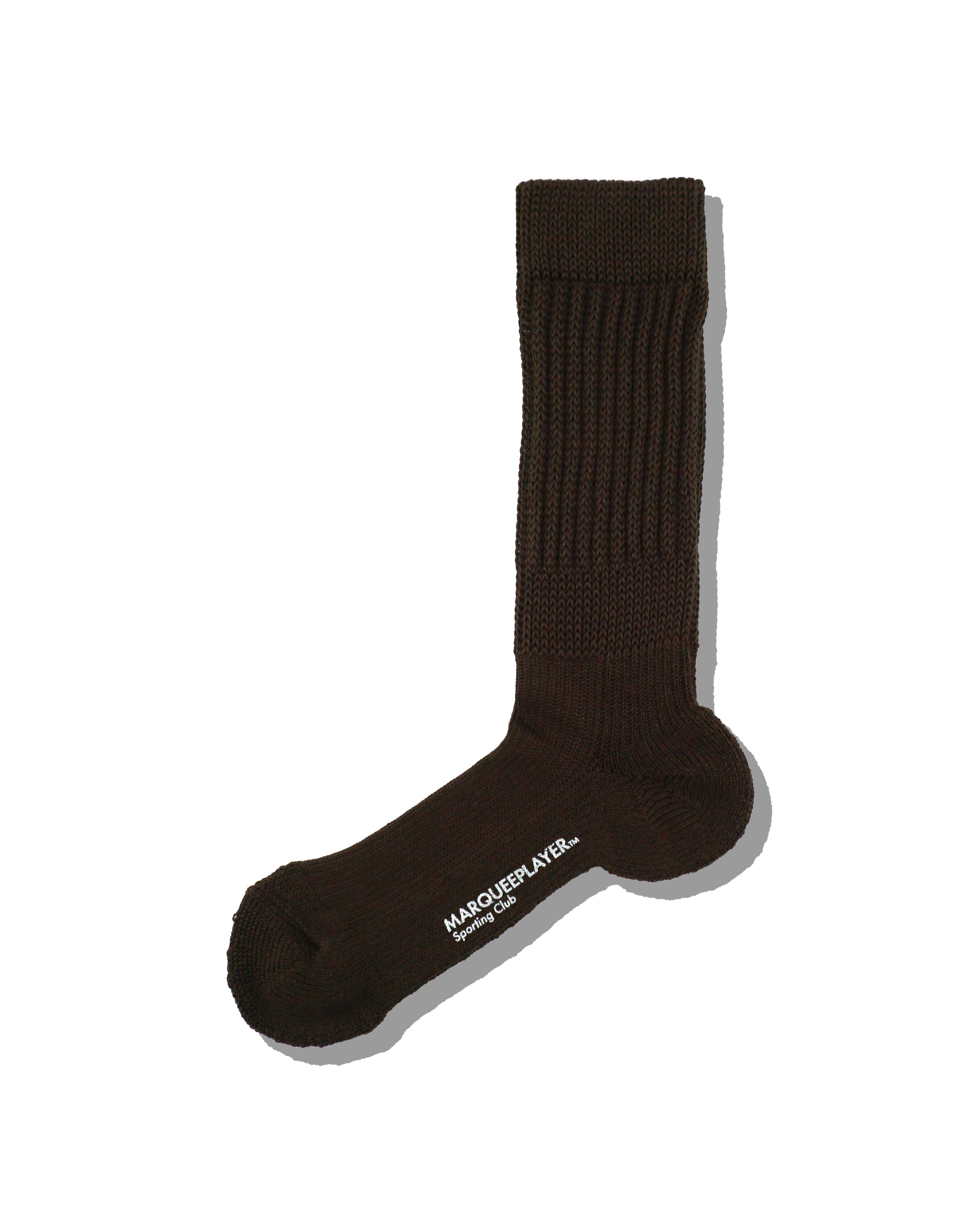 Hybrid rib socks “Made In Japan” dark brown