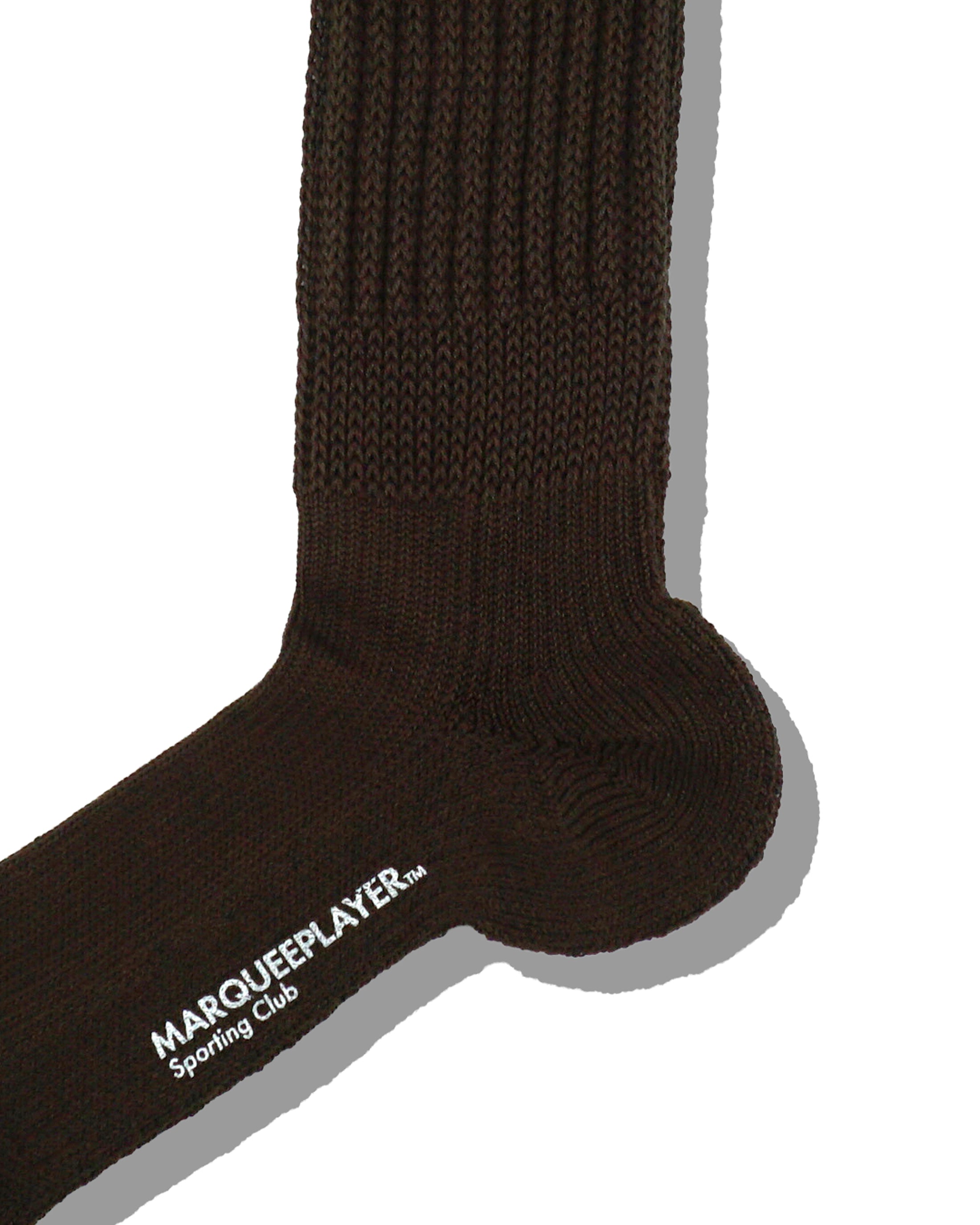 Hybrid rib socks “Made In Japan” dark brown