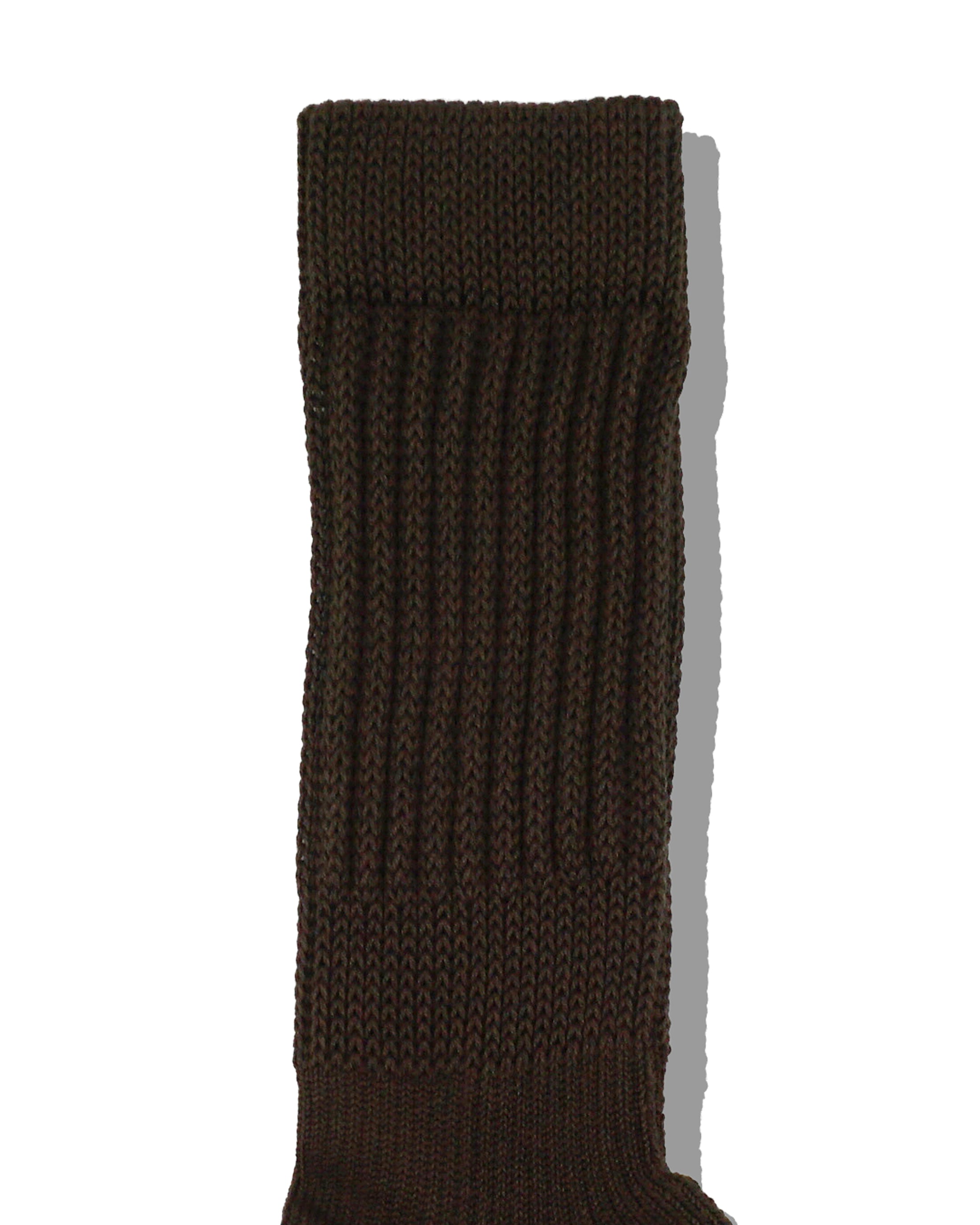 Hybrid rib socks “Made In Japan” dark brown