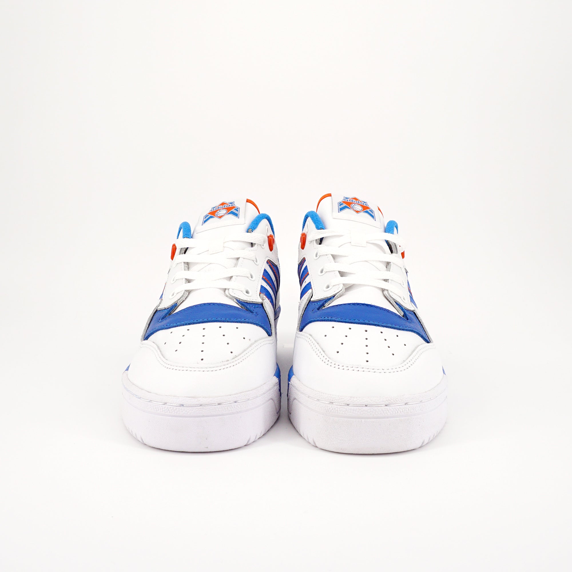 adidas Rivalry Low White Blue Orange KNICKSカラー 28cm