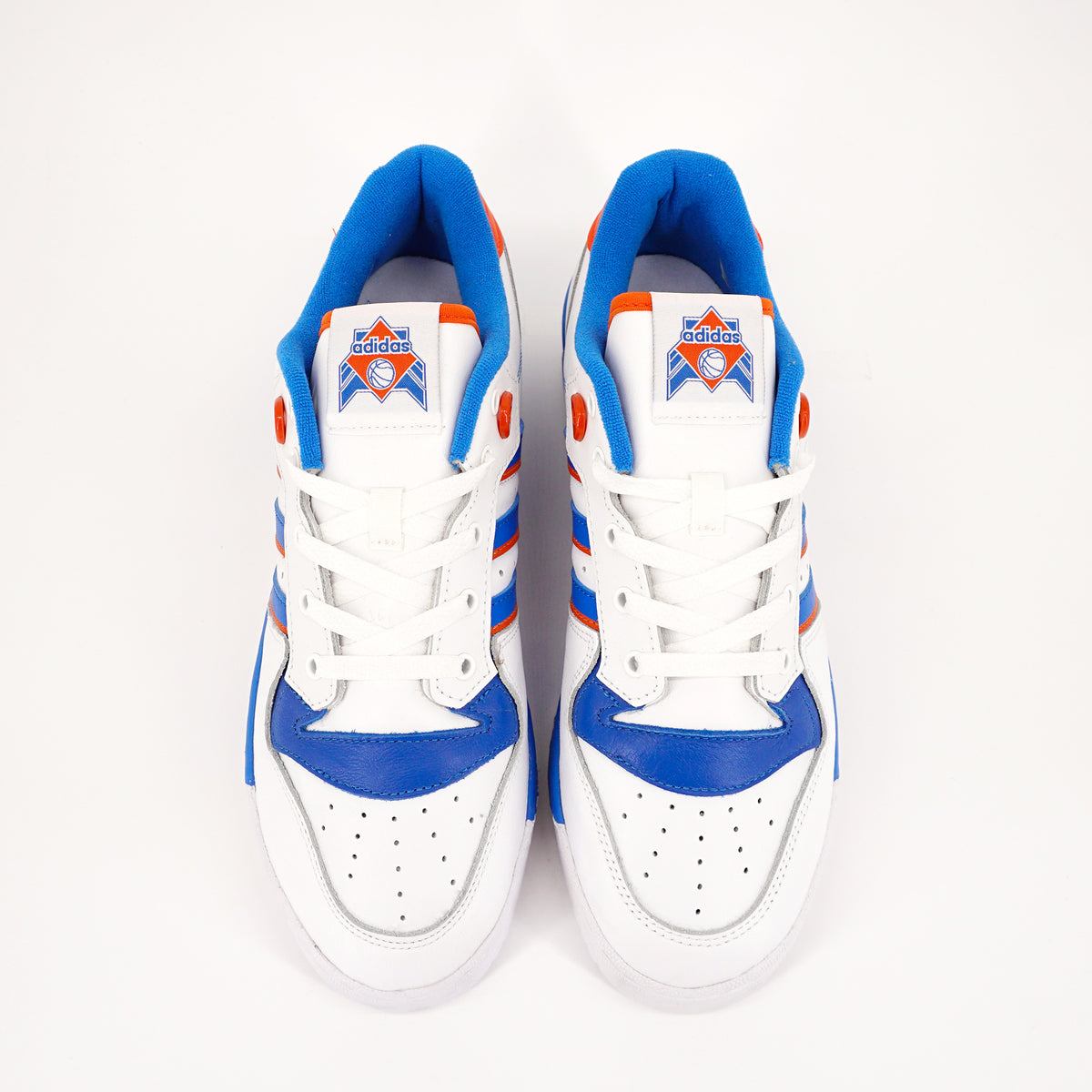 adidas Rivalry Low White Blue Orange KNICKSカラー 28cm