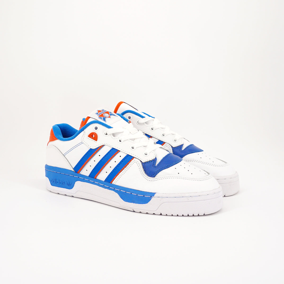 adidas Rivalry Low White Blue Orange KNICKSカラー 28cm