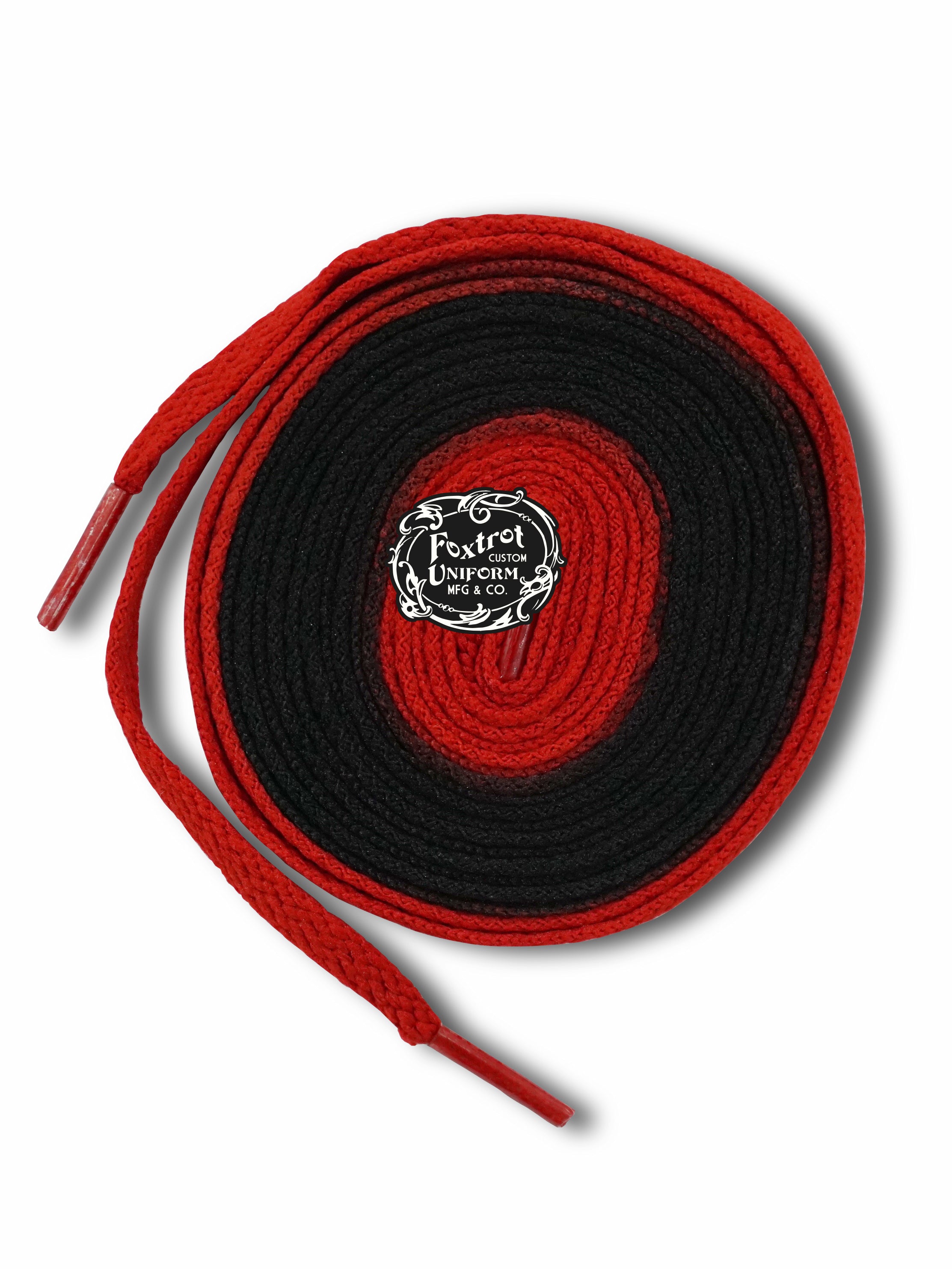 Foxtrot Uniform Sports Laces UNION RED BLACK