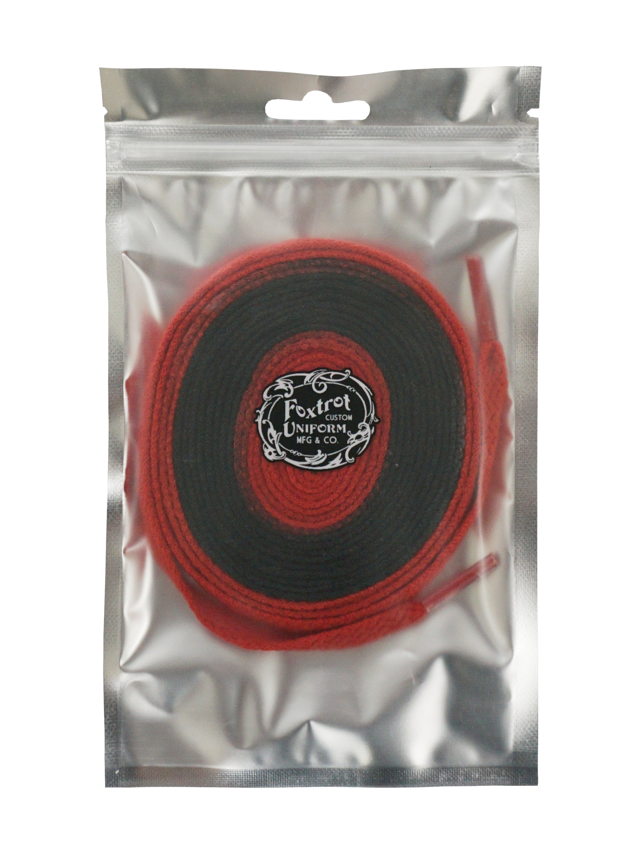 Foxtrot Uniform Sports Laces UNION RED BLACK