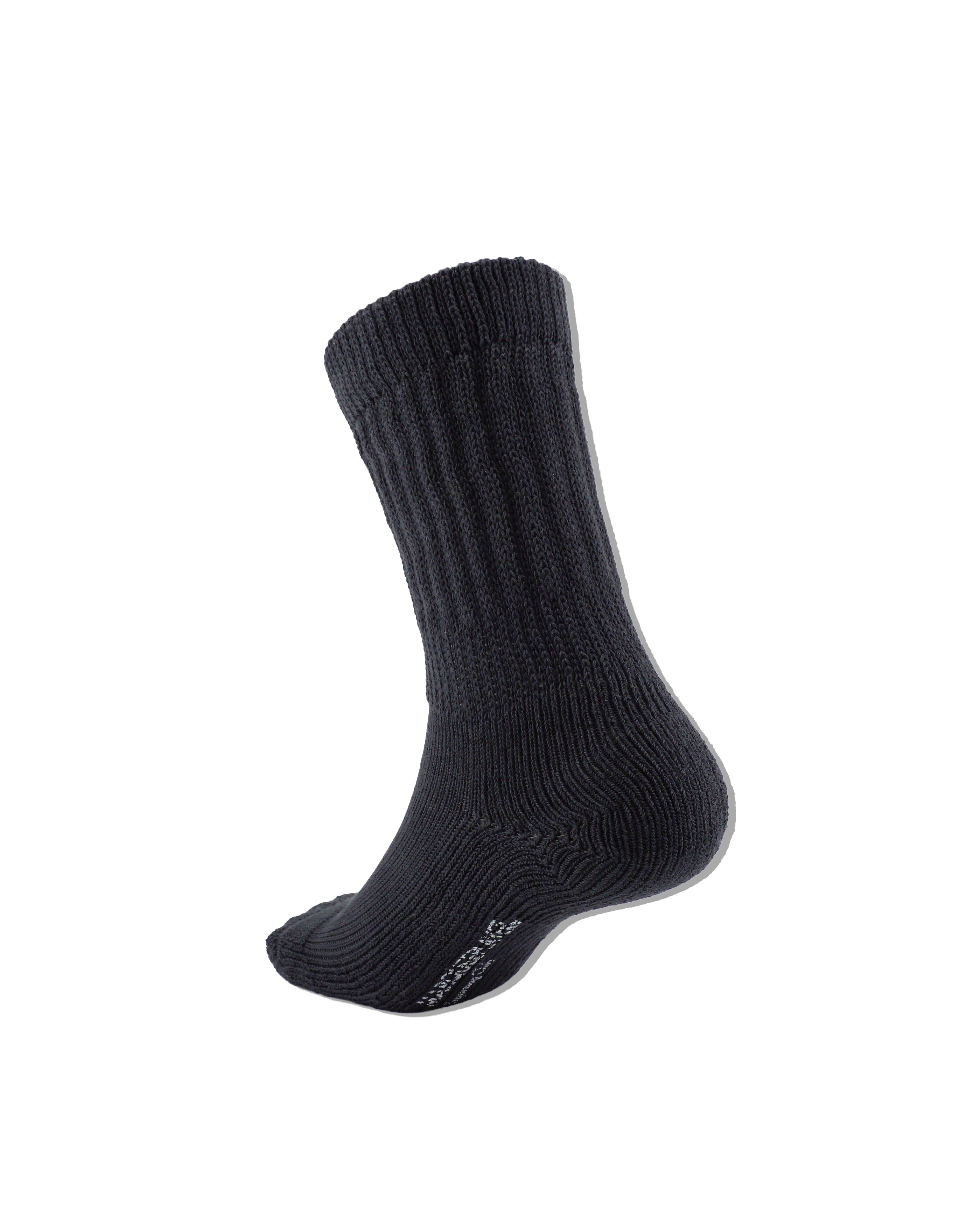 Hybrid rib socks  "Made In JAPAN"charcoal