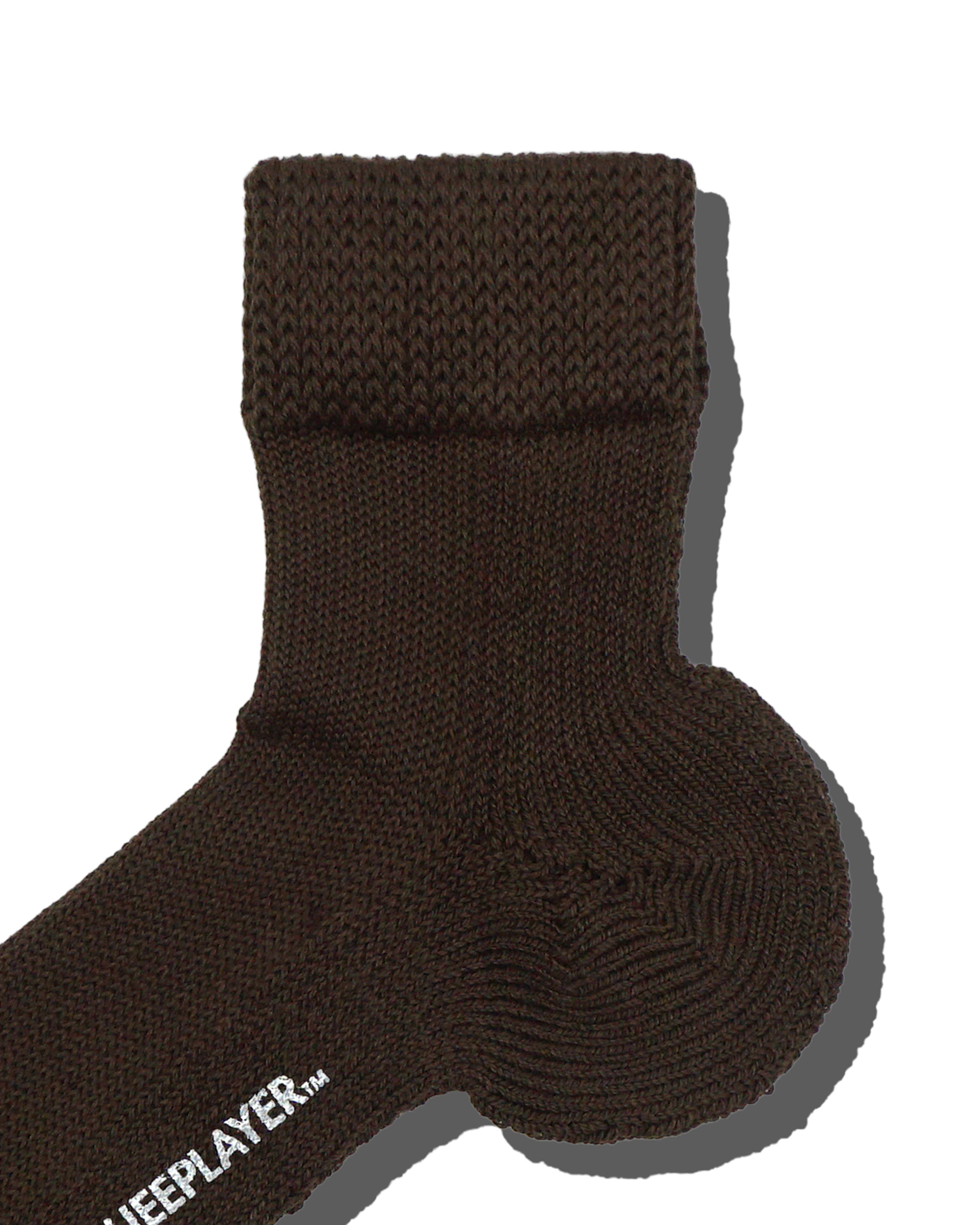 Hybrid rib socks SS "Made In JAPAN" dark brown