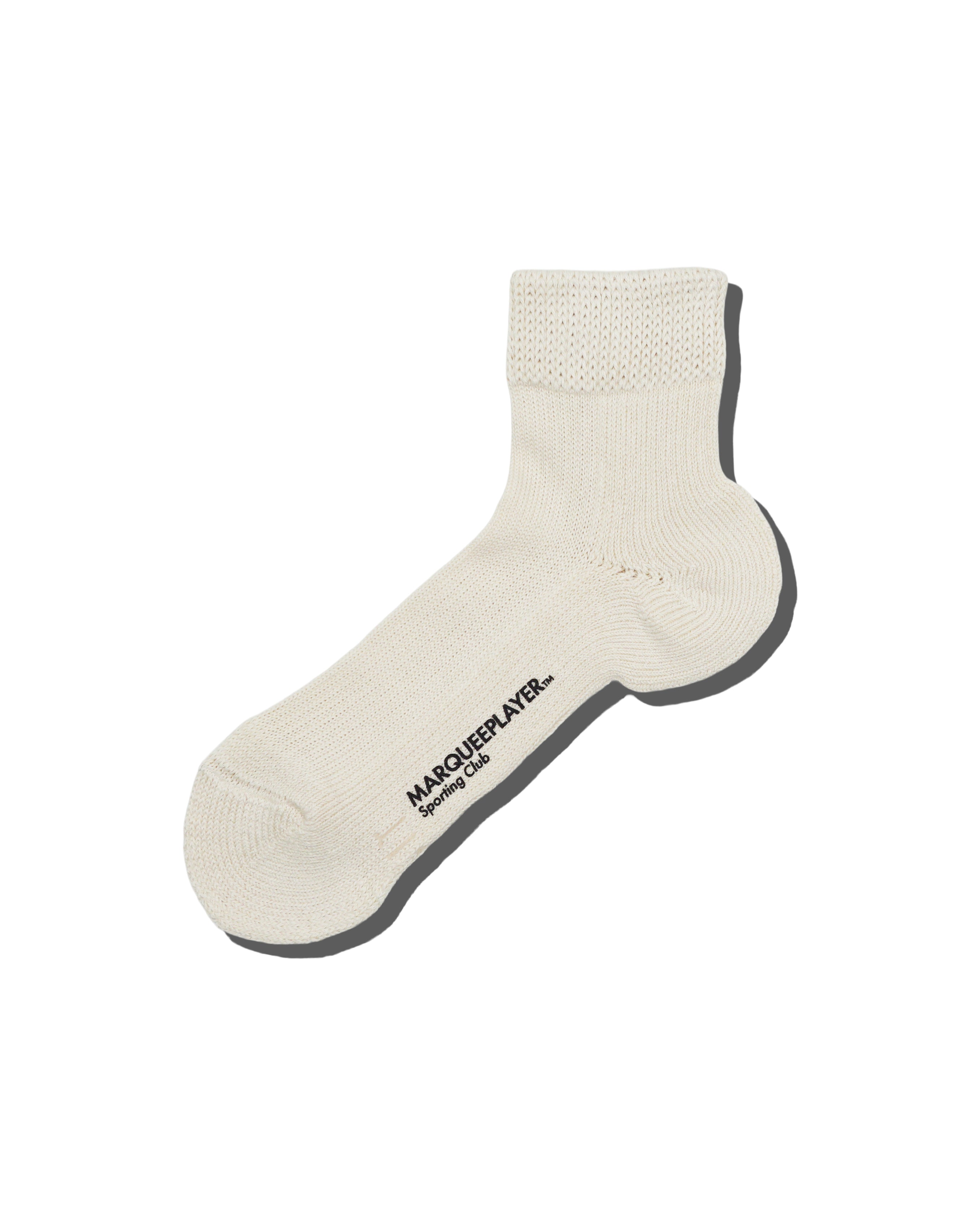 Hybrid rib socks SS "Made In JAPAN" ivory white