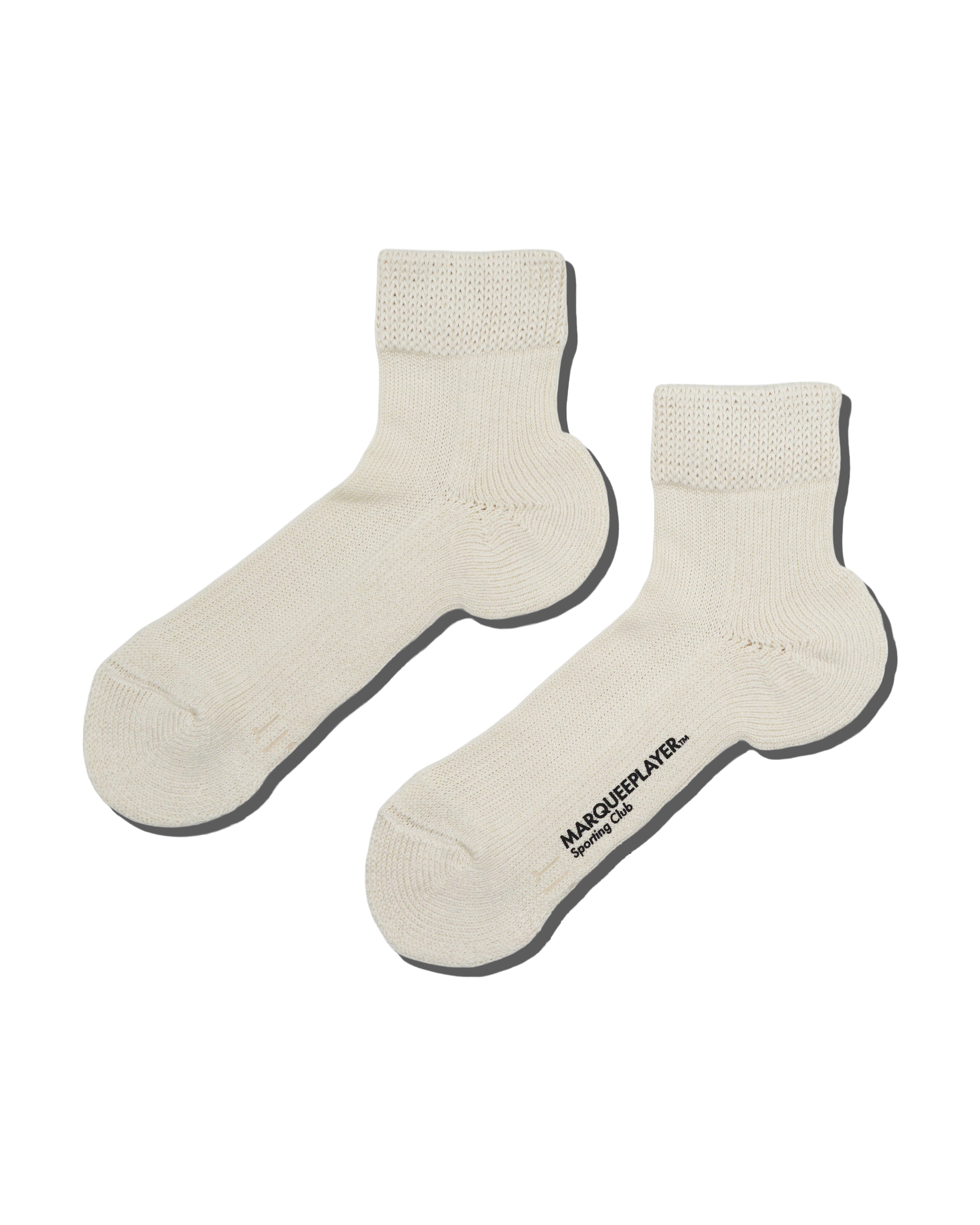 Hybrid rib socks SS "Made In JAPAN" ivory white