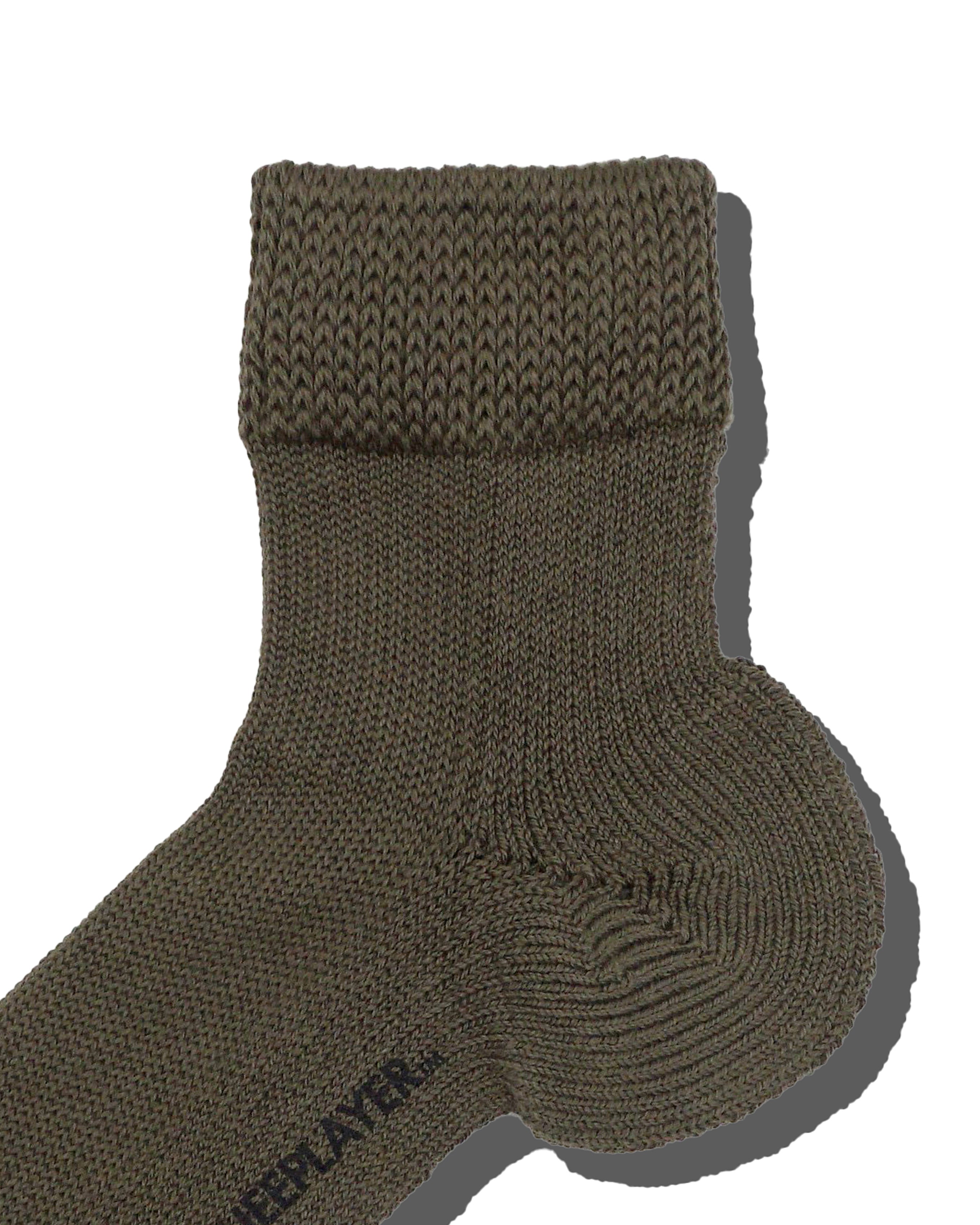 Hybrid rib socks SS "Made In JAPAN" olive